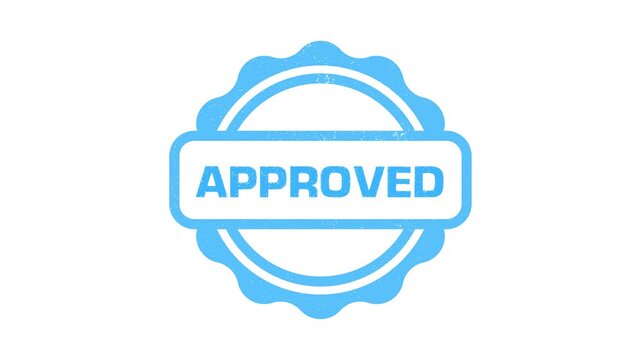 Approved and rejected stamps comparison decision symbols, yes no approval rejection business icons animation, validation and denial stamp motion graphic 