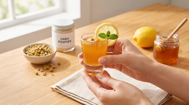 GABA & Chamomile Calm Shot &ndash; Stress-Relief Wellness Elixir Recipe