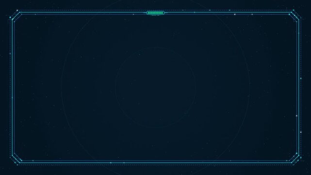 Futuristic Frame Sequence With Neon Edge Borders.