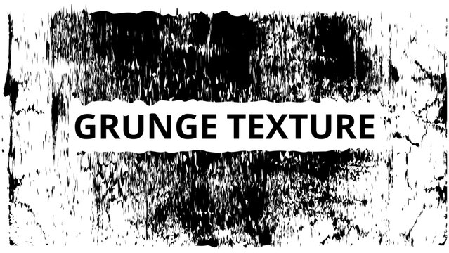 Black and White Grunge Texture Background with Rough Paint Pattern