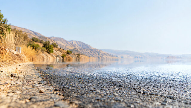 European Drought and Extreme Heat Creating a Mirage on Hot Asphalt