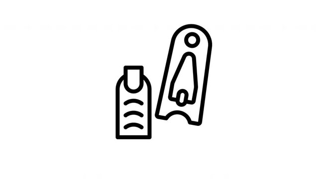nail clippers animated icon