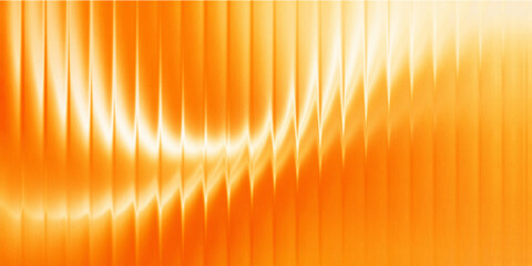Obraz premium Abstract orange and cream gradient background, soft flowing waves with glossy glass effect, warm golden light, smooth luminous curves, elegant minimal modern wallpaper