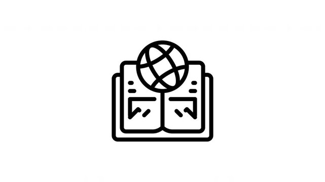 online learning animated icon