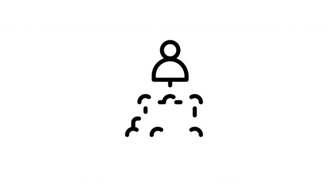 organizational chart animated icon