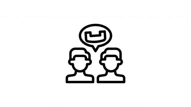 phone interview animated icon