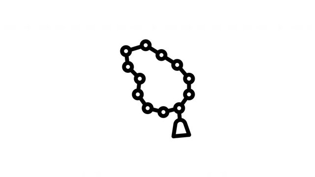 prayer beads animated icon