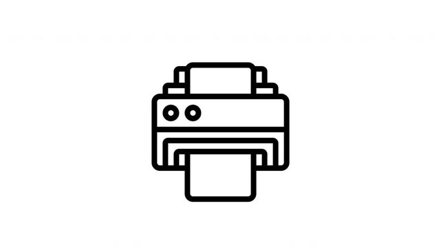printer animated icon