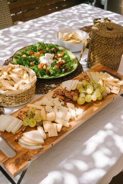 Fresh Food Spread on a Table 