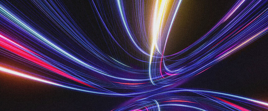 Colorful abstract light speed motion streaks background
