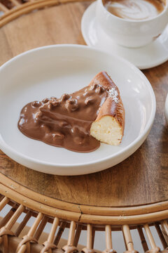 cheesecake and coffee