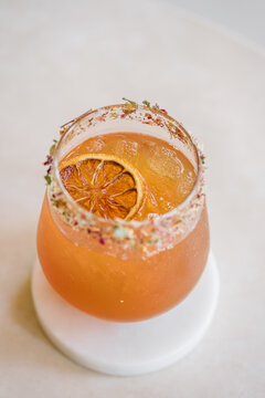 Peach mocktail