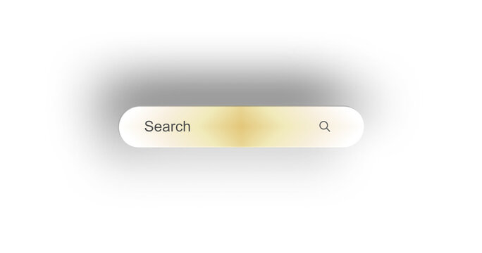 Neumorphism Search Bar Internet User Interface Vector Illustration