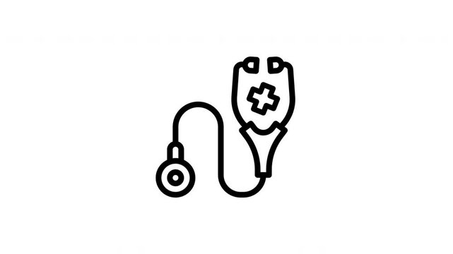 stethoscope animated icon