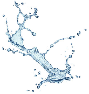Water Splash Stream Isolated