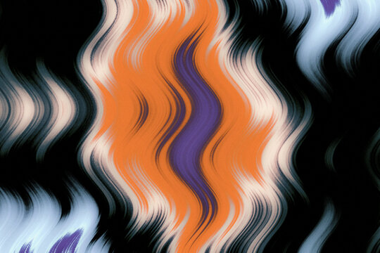 Abstract Symmetrical Fire Energy Wave Background