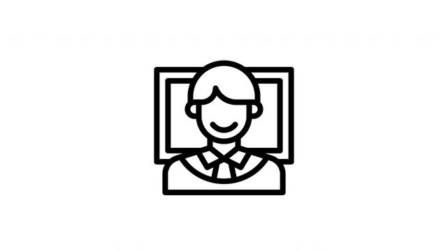 teacher animated icon