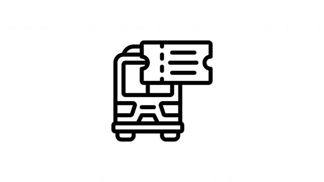 ticket animated icon