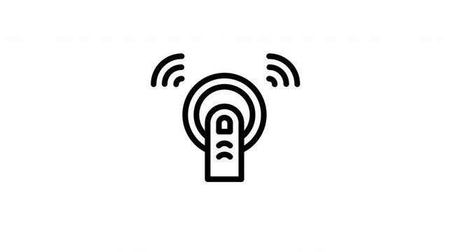 touch animated icon
