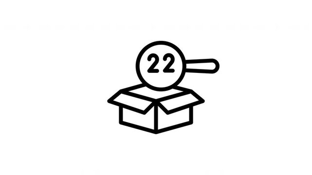 tracking number animated icon