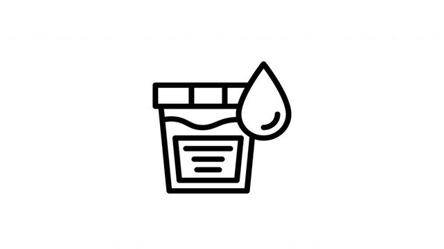 urine test animated icon