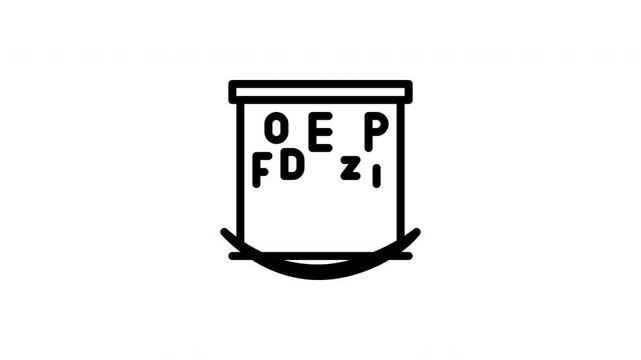 vision test animated icon