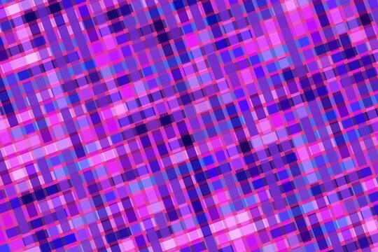Abstract digital mosaic with pink purple blue pixels