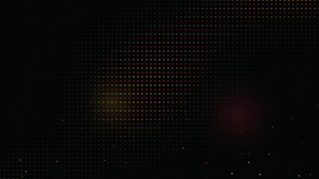 Abstract dark background with glowing orange and red dots pattern for modern digital design projects