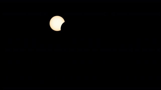 moment of totality during the 2026 solar eclipse when the moon cast a shadow over the sun 