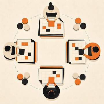 Business communication concept art generated by AI