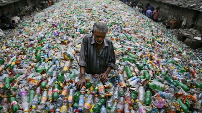 Innovative Recycling Practices from India in Vibrant Imagery