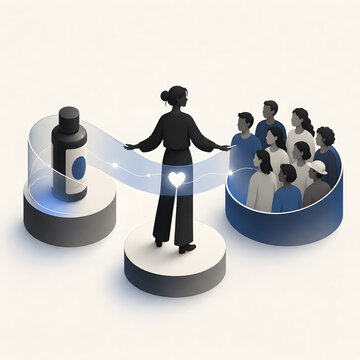 Business communication concept art generated by AI