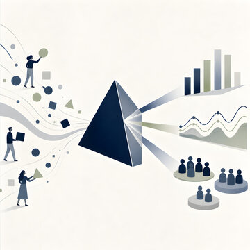 Business communication concept art generated by AI