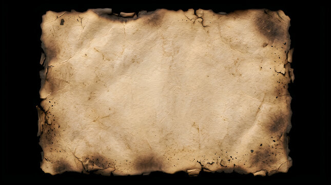 Old burnt paper texture sheet