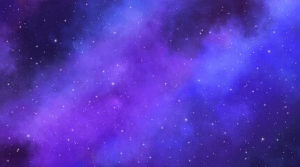  Dreamy Purple Starry Sky   Cosmic Galaxy Nebula Fantasy Background © Mikky
