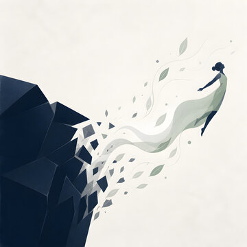 Business growth concept art generated by AI