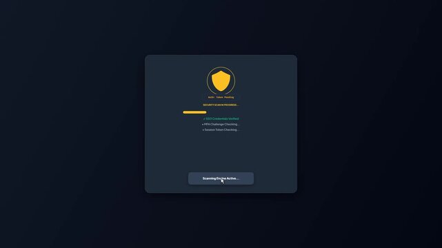 Identity Shield Multi Factor Authentication UI Screen.mp4