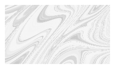 Obraz premium Abstract halftone pattern with flowing liquid lines and dot texture