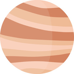 Giant Jupiter in Flat Vector Style © IchwanHamly