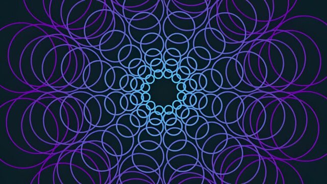 Abstract Geometric Circles Pattern Loop