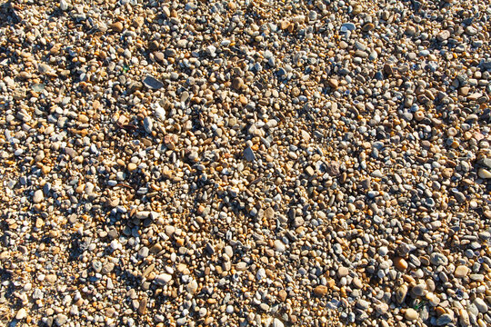 Gray Crushed Stone and Gravel Texture Background