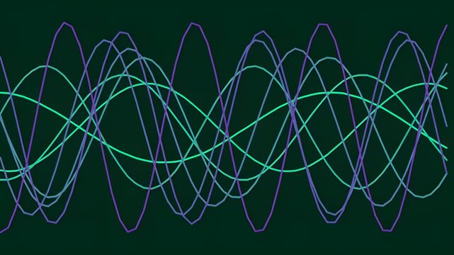 Abstract Sine Waves Loop