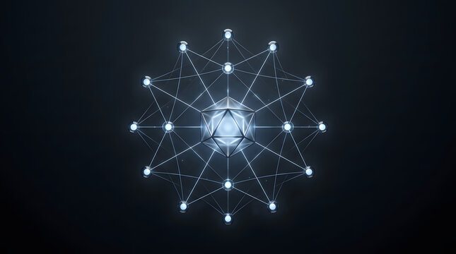 Minimalist network monitoring concept representing IT infrastructure visibility and observability