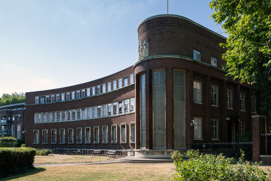 LONDON, UK - JULY 14, 2026:  Exterior of former Laboratory Building for Thames Water in  Rosebery Avenue, Clerkenwell