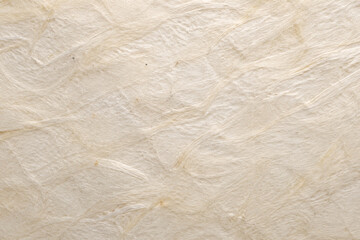 Obraz premium Korean hanji paper fiber texture in warm ivory