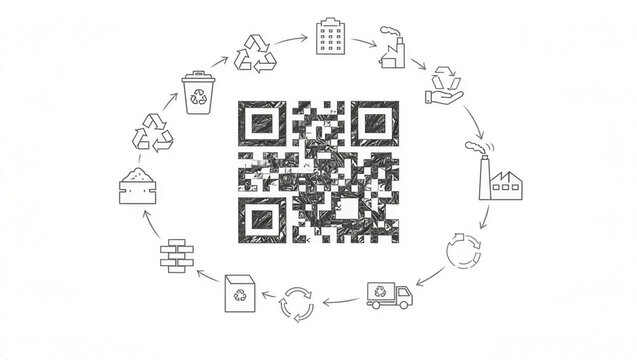 Sustainable process qr code system integration
