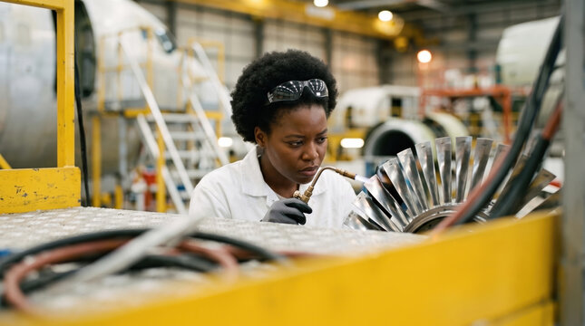 Inspecting Turbine Blades with a Torch