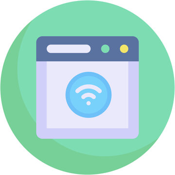 Web browser Icon - Vector Graphic Design