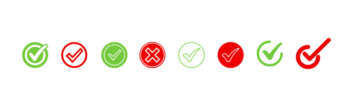 A comprehensive collection of diverse circular icons representing statuses alerts notifications and various actions including positive negative and informative signals