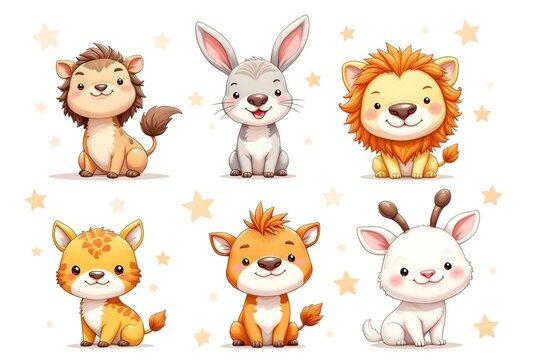 set animali e cuccioli per bambini